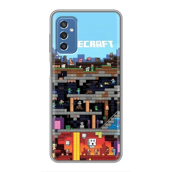 Чехол с принтом «фон Minecraft» для Samsung Galaxy M52