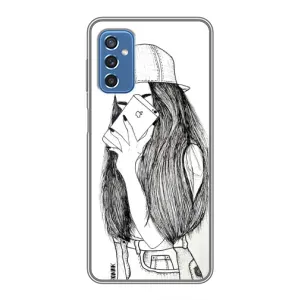 Чохол з друком для Samsung Galaxy M52 - (Мода) (AlphaPrint) (Фото дівчини)