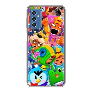 Чехол для Samsung Galaxy M52 Бравл Старс (VPrint) (Герої Бравл Старс)