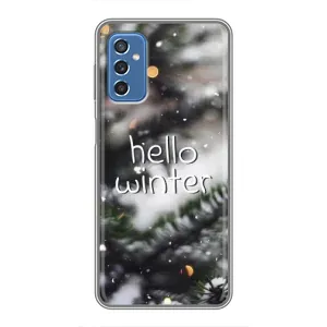 Новорічні, Святкові Чохли для Samsung Galaxy M52 - 2024 год (Hello winter)