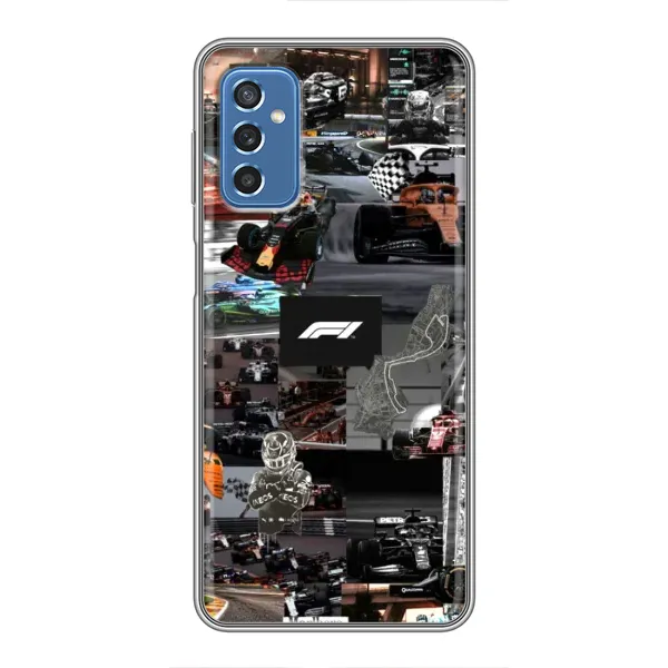 Чохол з принтом «Гоночний колаж Ф1» для Samsung Galaxy M52