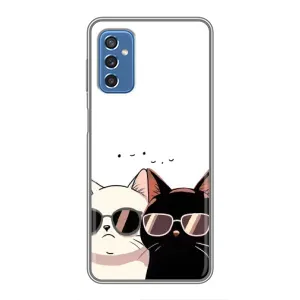 Чохол з малюнком кіт на Samsung Galaxy M52 (Коти в окулярах)