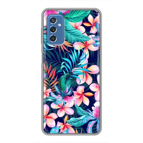 Чехол с принтом «Красочные цветы» для Samsung Galaxy M52