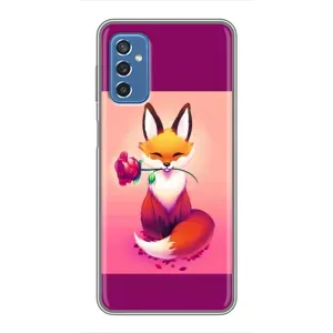 Чохли з картинкою Лисичка для Samsung Galaxy M52 (VPrint) (Лиса з трояндою)