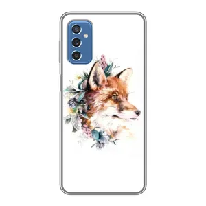 Чохли з картинкою Лисичка для Samsung Galaxy M52 (VPrint) (Лиса в квітах)