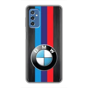 Чехол для Самсунг М52 - с принтом БМВ (AlphaPrint) (Лого BMW)
