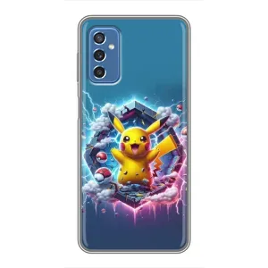 Чохол з Пікачу на Samsung Galaxy M52 (Лого Пікачу)