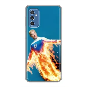 Чохол з принтом Фантастична четвірка для Samsung Galaxy M52 (Людина-факел у вогні)