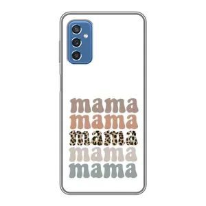 Чохол з принтом «Текстовий колаж мама» для Samsung Galaxy M52