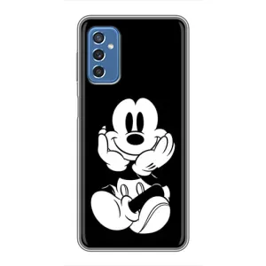 Міккі Маус чохол для Samsung Galaxy M52 (AlphaPrint - Мультяшні) (Маус на чорному)