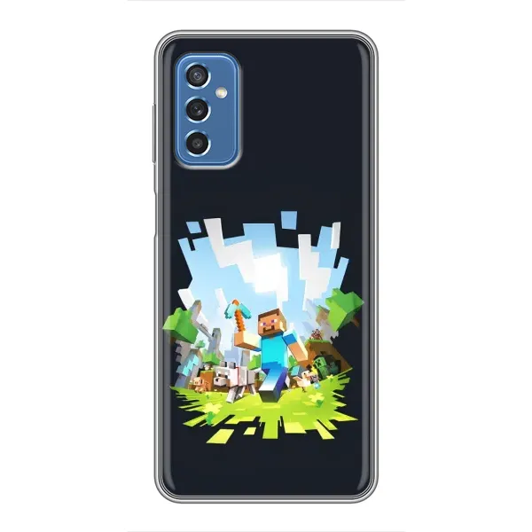 Чехол с принтом «персонажи Minecraft» для Samsung Galaxy M52