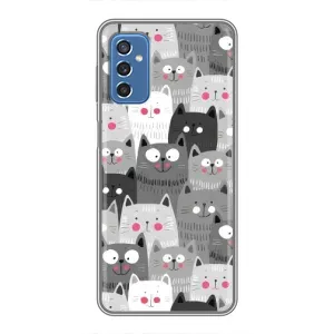 Чохли з Котиками для Samsung Galaxy M52 (VPrint) (Мальовані котики)