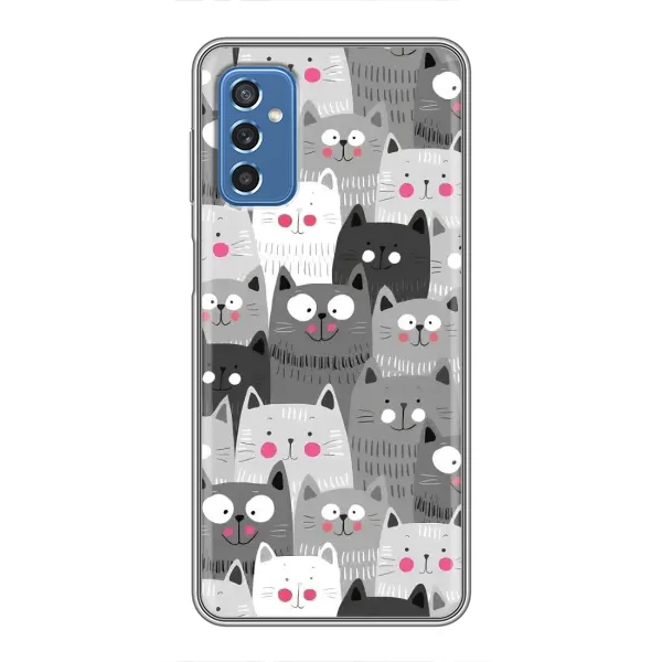 Чохол з принтом «Мальовані котики» для Samsung Galaxy M52 Чохол з принтом «Мальовані котики» для Samsung Galaxy M52