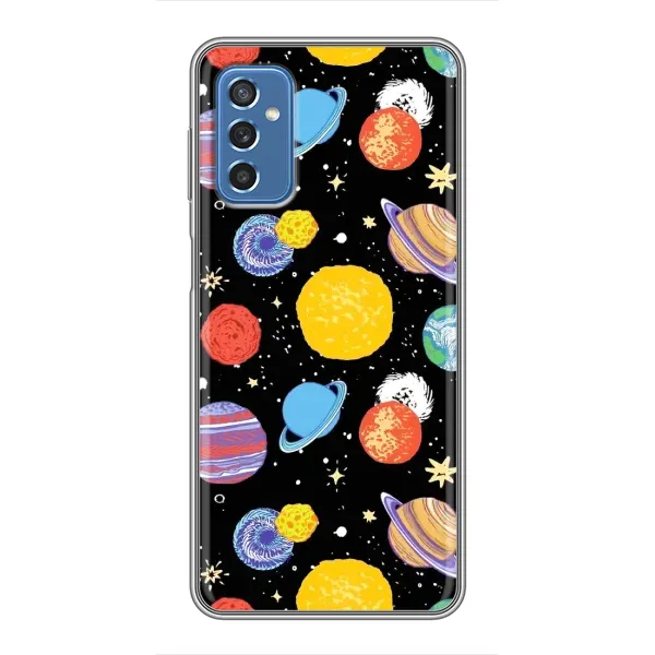 Чехол с принтом «Рисованные планеты» для Samsung Galaxy M52 Чехол с принтом «Рисованные планеты» для Samsung Galaxy M52
