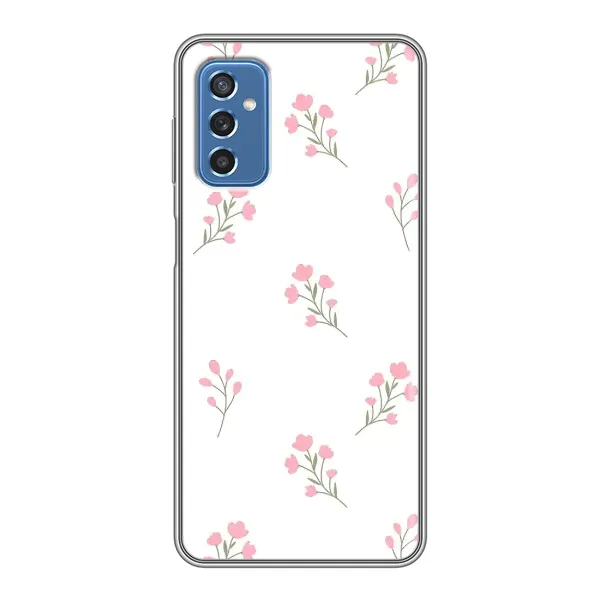Чохол з принтом «Рожеві квіти» для Samsung Galaxy M52
