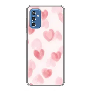 Чохол з принтом «Рожеві сердечки» для Samsung Galaxy M52