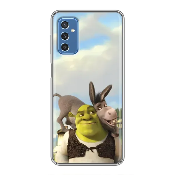 Чехол с принтом «Шрек и Осел» для Samsung Galaxy M52