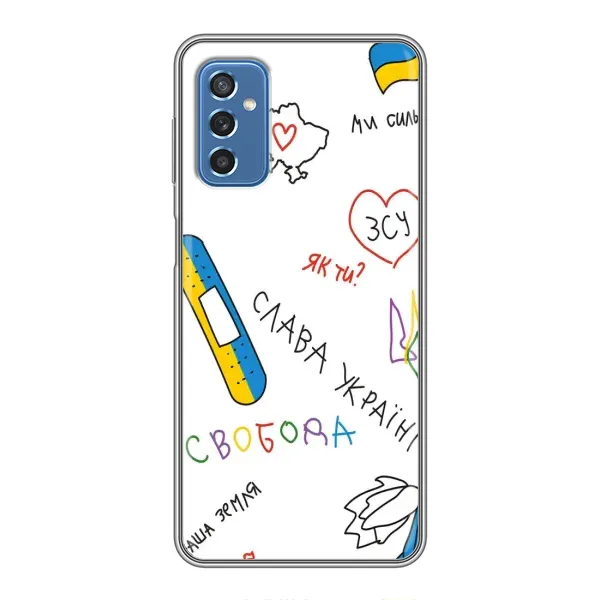 Чехол с принтом «Стикер» для Samsung Galaxy M52