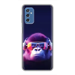 Чохол з Мавпами Samsung Galaxy M52 - (AlphaPrint) (Стильна мавпа)