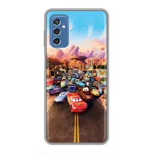 Силіконовий чохол Маквін для Samsung Galaxy M52 (Тачки на трасі)