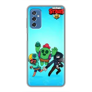 Чехлы Brawl Stars для Samsung Galaxy M52 (AlphaPrint) (Тріо героїв)