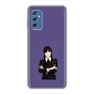 Чохли Венсдей на Samsung Galaxy M52 Уенсдей (AlphaPrint) (Венздей у чорному)