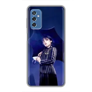Чохли Венсдей на Samsung Galaxy M52 Уенсдей (AlphaPrint) (Венздей з парасолькою)