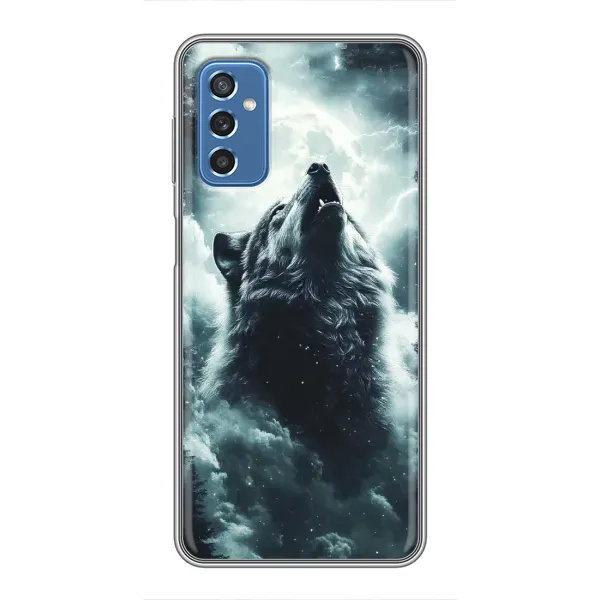 Чохол з принтом «Вовк у хмарах» для Samsung Galaxy M52 Чохол з принтом «Вовк у хмарах» для Samsung Galaxy M52