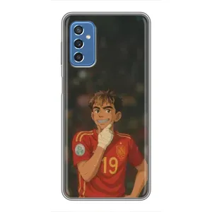 Чехол с футболистом Ламин Ямаль Samsung Galaxy M52 (Ямаль аниме)