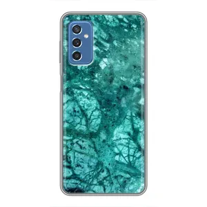 Мраморний чехол на Samsung Galaxy M52 (VPrint) (Зелений мрамор)