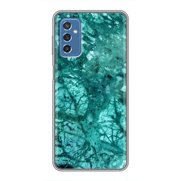 Чехол с принтом «Зеленый мрамор» для Samsung Galaxy M52