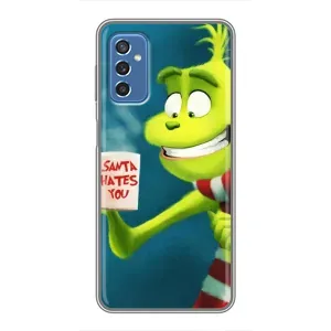 Різдвяні Чохли для Samsung Galaxy M52 (VPrint) (Зелений Грінч)