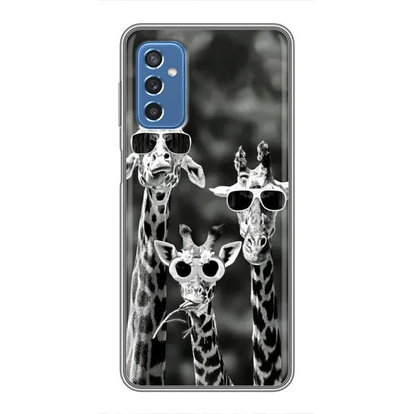 Чехол с принтом «Жирафы в очках» для Samsung Galaxy M52