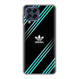 Чохли Адидас для Samsung Galaxy M53 (5G) (M536B) (AlphaPrint) (Адідас з полосами)