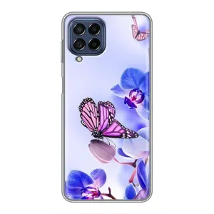 Чехлы с Цветами для Samsung Galaxy M53 (5G) (M536B) (VPrint) (Бабочка на цветочке)