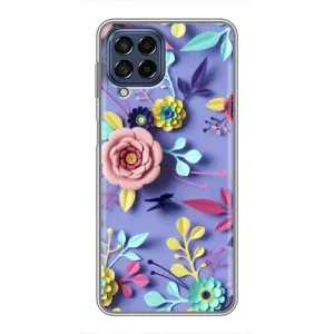 Чехлы с Цветами для Samsung Galaxy M53 (5G) (M536B) (VPrint) (Цветочный дизайн)