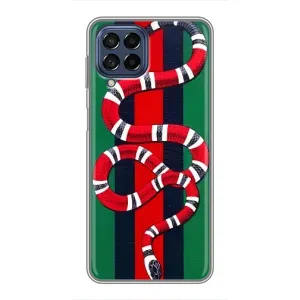 Чехлы ГУЧЧИ для Самсунг М53 (5G) (AlphaPrint) (Gucci змия)