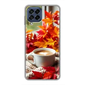 Чехол с уникальным дизайном «Осень с кофе» для Samsung Galaxy M53 (5G) (M536B)