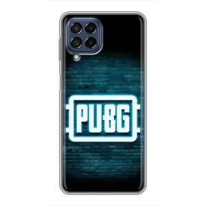 Чехол PUBG для Самсунг М53 (5G) (AlphaPrint) (Лого PUBG)