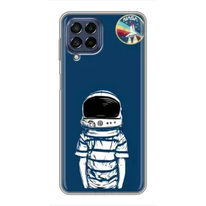Чехол NASA для Samsung Galaxy M53 (5G) (M536B) (AlphaPrint) (Мальчик в шлеме)