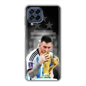 Чехлы для Samsung Galaxy M53 (5G) (M536B) (Leo чемпион) (AlphaPrint) (Месси Чемпион)