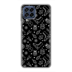 Новогодние, Праздничные Чехлы для Samsung Galaxy M53 (5G) (M536B) - 2024 год (Новогодний фон)