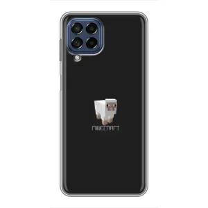 Чехол Майнкрафт на Samsung Galaxy M53 (5G) (M536B) (AlphaPrint) Minecraft (Овечка Майнкрафт)