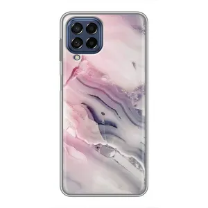 Мраморный чехол на Samsung Galaxy M53 (5G) (M536B) (VPrint) (Пурпурный Мрамор)