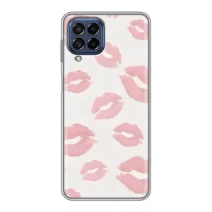Чехол с розовым рисунком для Samsung Galaxy M53 (5G) (M536B) (Розовые губы)