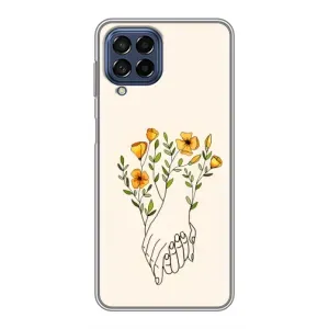 Чехлы для любимой на Самсунг М53 (5G) (VPrint) (Руки любви)