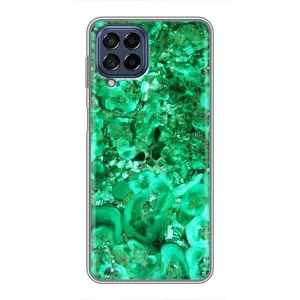 Мраморный чехол на Samsung Galaxy M53 (5G) (M536B) (VPrint) (Салатный Мрамор)