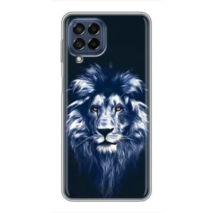 Чохол з картинкою ЛЕВ для Samsung Galaxy M53 (5G) (M536B) (VPrint) (Синій Лев)
