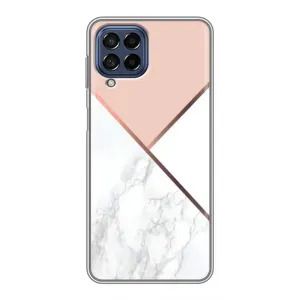 Мраморный чехол на Samsung Galaxy M53 (5G) (M536B) (VPrint) (Тройной мрамор)