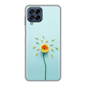 Чехлы с Цветами для Samsung Galaxy M53 (5G) (M536B) (VPrint) (Желтый цветок)